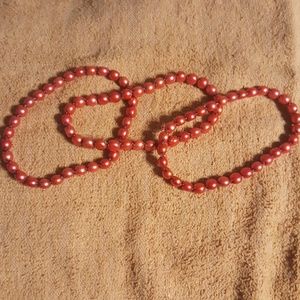 LARGE LIGHT PINK HONORA FRESHWATER BRACELET TRIO